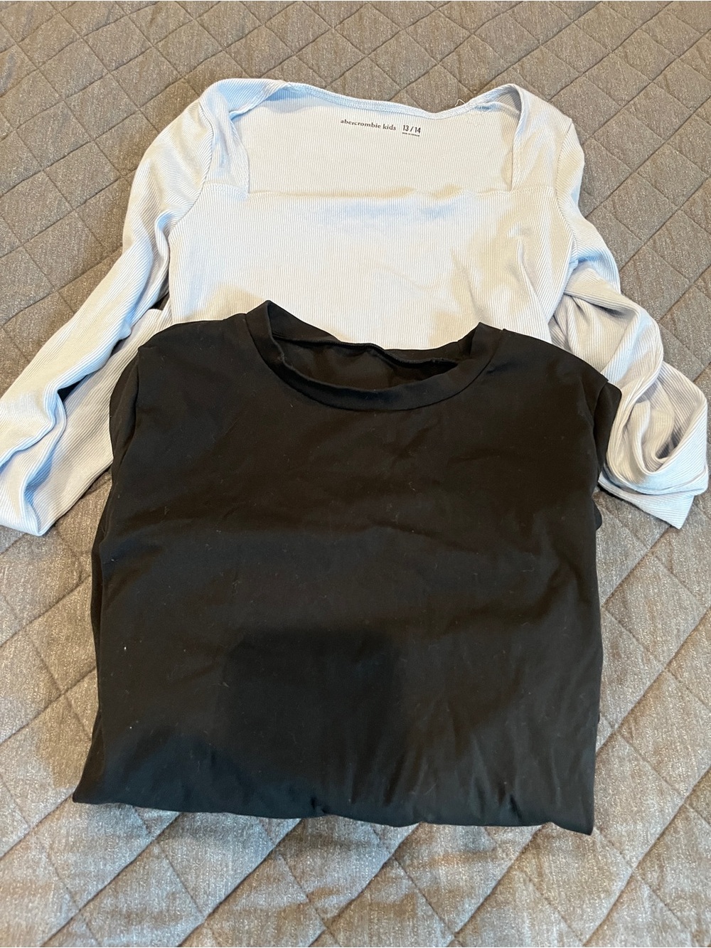 Lot of 2 Girls Long Sleeve Shirts, Size 13/14